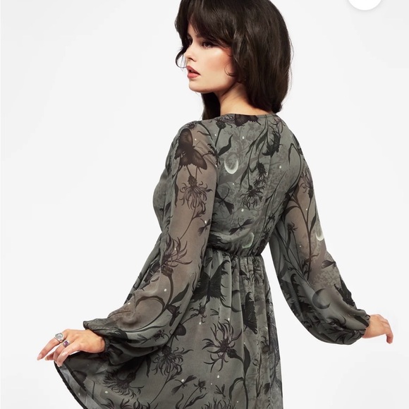 Disturbia Dark Gray Moonlit Dress - Picture 5 of 7